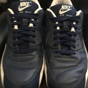 NIKE Air Max navy blue / white. size 9